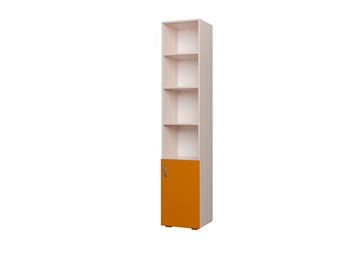 Детский шкаф 400 1Д Млечный дуб, Оранжевый в Вологде