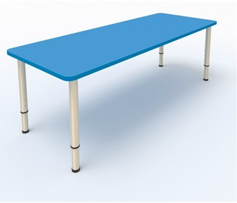 Стол для детей 2-местный  (по одну сторону столешн.) СДО-2 (0-3) синий в Вологде