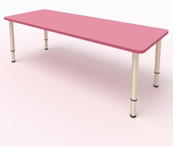 Стол для детей 2-местный  (по одну сторону столешн.) СДО-3 (0-3) розовый в Вологде