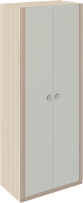 Шкаф двухстворчатый Глэдис М22 (Шимо светлый/Белый текстурный) в Вологде