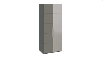 Шкаф Наоми с 1 зеркальной правой дверью, цвет Фон серый, Джут СМ-208.07.04 R в Вологде