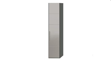 Шкаф Наоми с зеркальной дверью правый, цвет Фон серый, Джут  СМ-208.07.02 R в Вологде