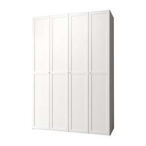 Шкаф распашной Харрис 60, белый + 4 фасад стандарт в Вологде