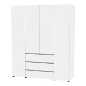 Шкаф 4-х дверный Erik H334 (Белый) в Вологде