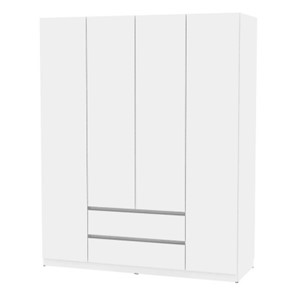 Шкаф 4-дверный Malta light H302 (Белый) в Вологде