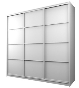 Шкаф 3-х дверный MAX МШ-25-6-27/2-111, Профиль Белый/Цвет Белый в Вологде
