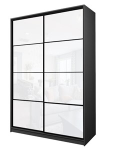 Шкаф 2-х дверный MAX МШ-27-6-16-22, Профиль Черный/Цвет Графит/Oraclal белый в Вологде