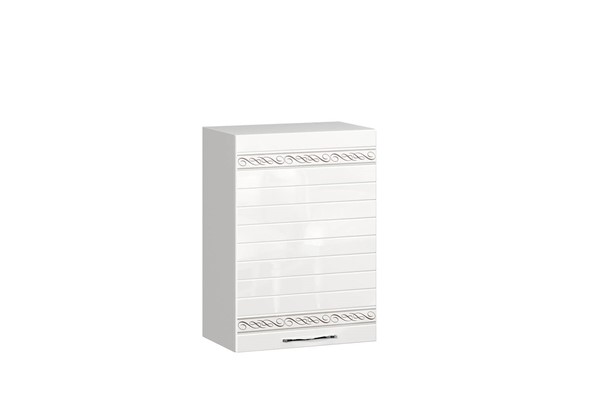 Шкаф настенный Анастасия 500 008.081.000 белый глянец в Вологде - изображение