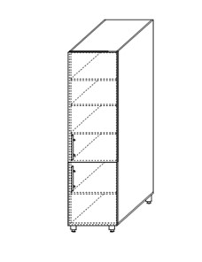 Кухонный навесной шкаф Марибель Мыло, хозяйственный 2070*500*525 мм, ШХ 500 в Вологде