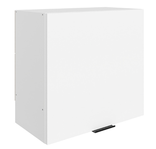 Навесной шкаф Стоун L600 Н566 (1 дв. гл.) (белый/джелато софттач) в Вологде