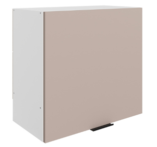 Навесной кухонный шкаф Стоун L600 Н566 (1 дв. гл.) (белый/грей софттач) в Вологде