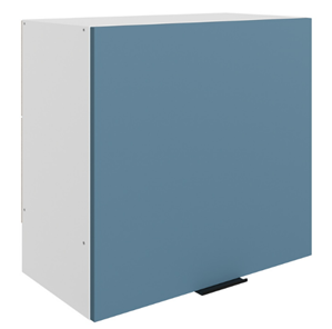 Шкаф кухонный Стоун L600 Н566 (1 дв. гл.) (белый/изумруд софттач) в Вологде