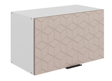 Шкаф кухонный Стоун L600 Н360 (1 дв. гл.) с фрезировкой (белый/грей софттач) в Вологде