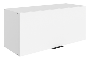 Кухонный шкаф Стоун L800 Н360 (1 дв. гл.) (белый/джелато софттач) в Вологде