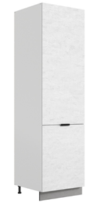Шкаф-пенал Стоун 2 L600 (2 дв.гл.) (белый/белая скала) в Вологде