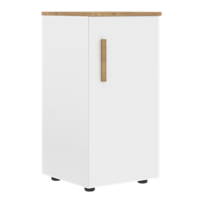 Низкий шкаф колонна с правой дверью FORTA Белый-Дуб Гамильтон FLC 40.1 (R) (399х404х801) в Вологде