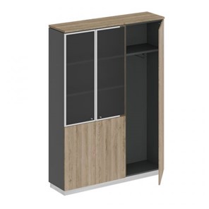 Шкаф комбинированный с гардеробом Юнитекс Bravo (150.2x40x203.4) СИ 310 ДС АР ДС/ХР в Вологде