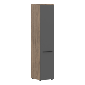 Шкаф с высокий  глухой дверью MORRIS TREND Антрацит/Кария Пальмира MHC 42.1 (429х423х1956) в Вологде