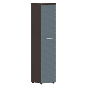 Стеллаж с дверью TORR LUX TLHC 42.1 колонка с глухой дверью и топом 435х452х1958 Венге/ Серо-голубой в Вологде