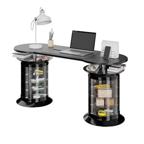 Компьютерный стол Gustavo Plus (черный) в Вологде