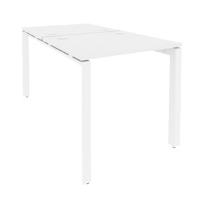 Офисный стол на металлокаркасе O.MP-D.RS-2.0.7 Белый/Белый бриллиант в Вологде