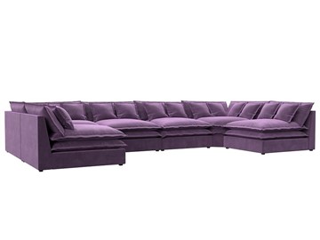 П-образный диван Лига-040, Сиреневый (микровельвет) в Вологде