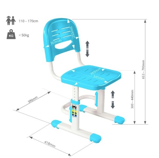 Растущий стул SST3 Blue в Вологде - изображение 4