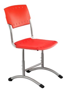 Детский стул регулируемый Отличник.3 5-7, Красный RAL 3002/Светло-серый в Вологде