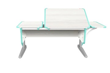 Детский стол-трансформер 4/75-40 (СУТ.42)  + Polka_b 4/550 Рамух белый/серый/аквамарин в Вологде