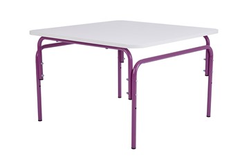 Детский растущий стол Фея Мой малыш, 0-1 гр., белый-фиолетовый в Вологде
