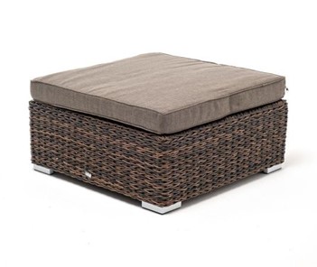 Плетеная оттоманка с подушкой 4sis Лунго коричневый (гиацинт) Артикул: YH-S4019W-1-TW brown в Вологде