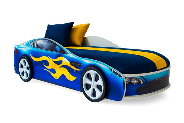 Кровать-машина Бондимобиль синий в Вологде - изображение