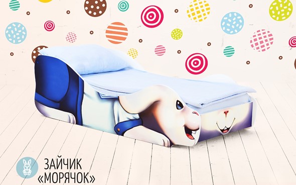 Детская кровать Заяц-Морячок в Вологде - изображение