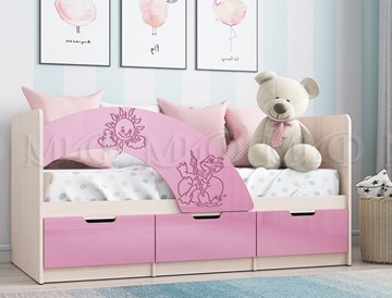 Детская кровать Юниор-3, Розовый металлик в Вологде