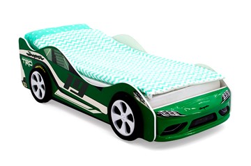 Детская кровать-машина Супра зеленая в Вологде - предосмотр