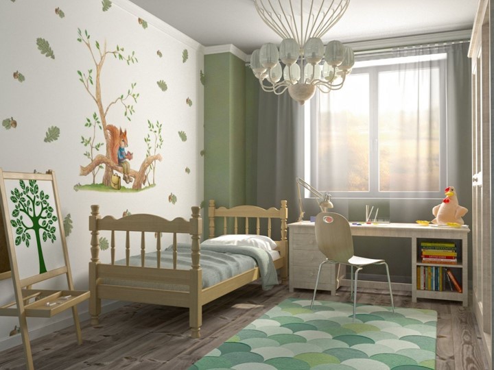 Кровать в детскую Алёнка (Сосна) в Вологде - изображение 1