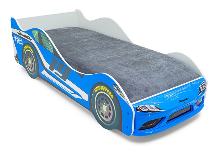 Детская кровать-машина с подъемным механизмом Супра синяя в Вологде - изображение 8