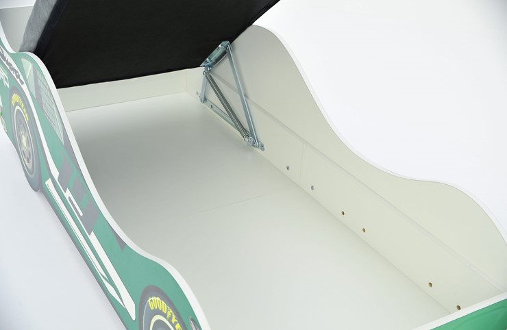 Кровать-машина детская с подъемным механизмом Супра зеленая в Вологде - изображение 5