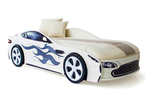 Кровать-машина Бондимобиль белый в Вологде - изображение
