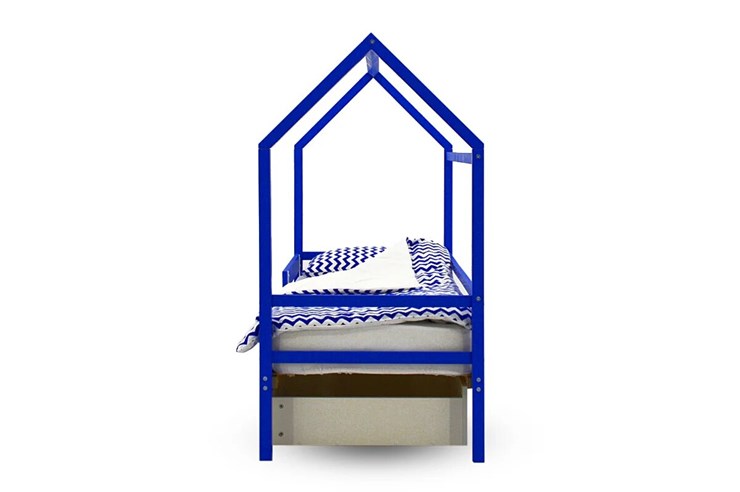 Кровать-домик Svogen синий в Вологде - изображение 5