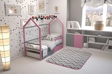 Кровать-домик в детскую Svogen лаванда-графит в Вологде - предосмотр 4
