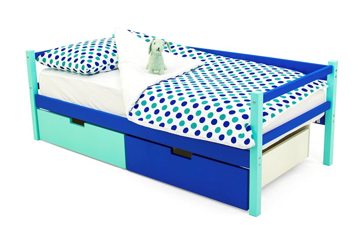 Детская кровать-тахта Skogen мятно-синий в Вологде - изображение 3