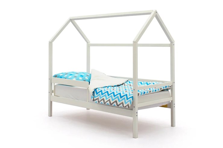 Кровать-домик в детскую Svogen белый в Вологде - изображение 2