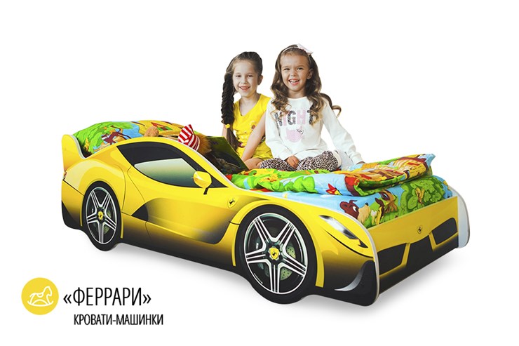 Кровать-машина детская Ferrari в Вологде - изображение 1