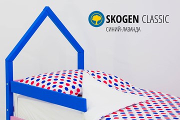Кровать-домик детская мини Skogen синий-лаванда в Вологде - предосмотр 3