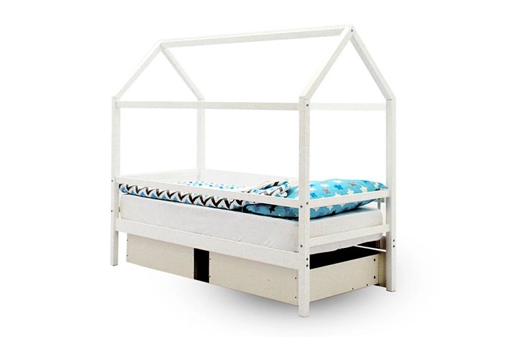 Кровать-домик в детскую Svogen белый в Вологде - изображение 5
