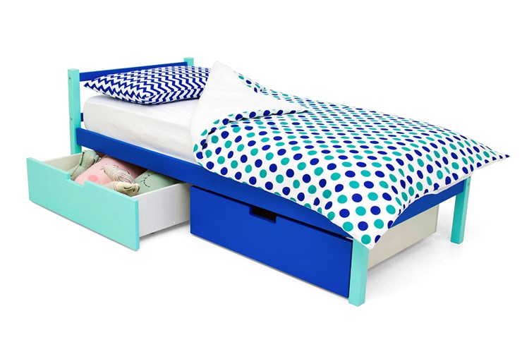 Кроватка Skogen classic мятно-синия в Вологде - изображение 4
