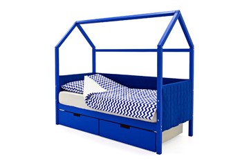 Детская кровать-домик «Svogen синий» мягкая в Вологде - предосмотр 3