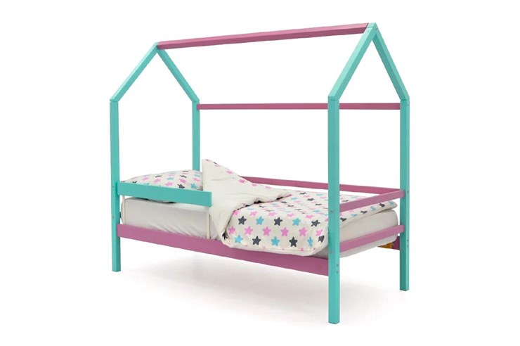 Кровать-домик в детскую Svogen лаванда-мятный в Вологде - изображение 2