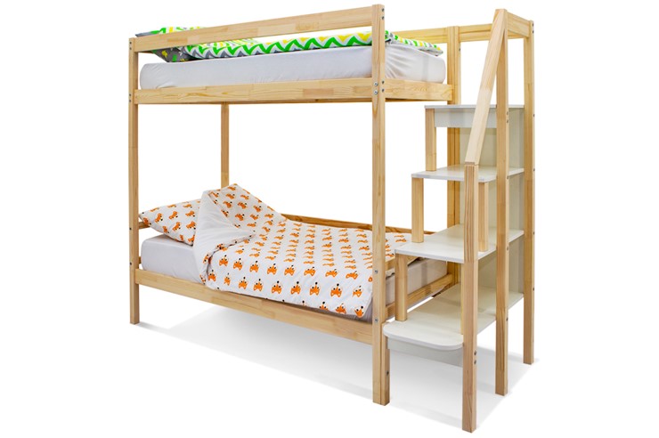 Двухъярусная кровать Svogen натура в Вологде - изображение 2